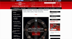Desktop Screenshot of ethnicshop.lt